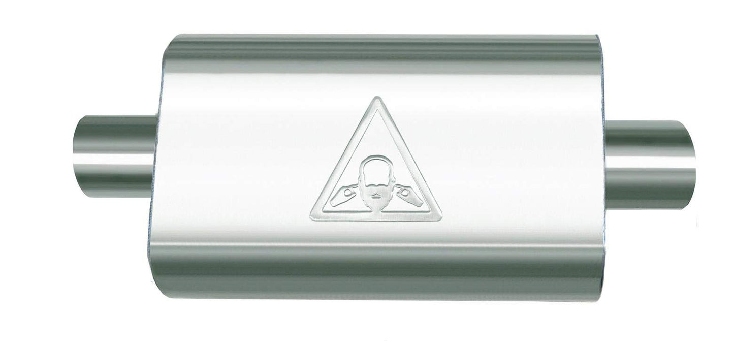 Universal Single Chamber Performance Muffler (2.5" ID/OD x 19" Long)