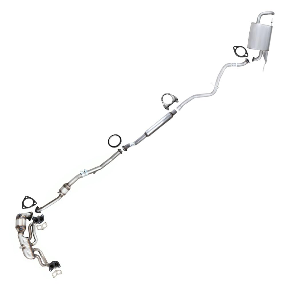 Complete Exhaust System Kit for 2016-2017 Subaru Crosstrek | 2012-2016 Impreza | 2013-2015 XV Crosstrek | 2.0L