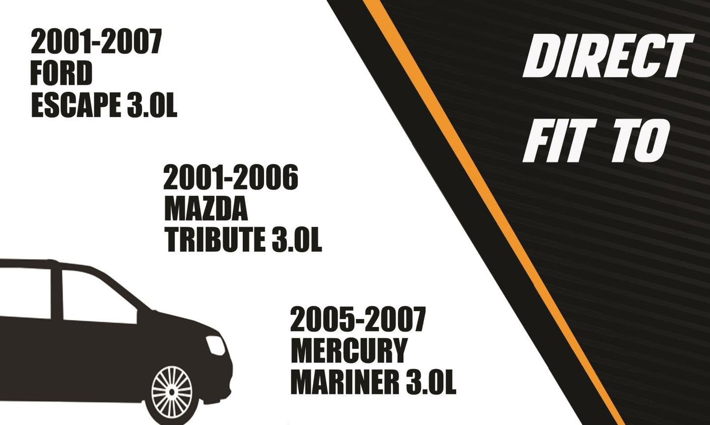 Catalytic Converters and Y Pipe for 2001-2007 Escape | 2001-2006 Tribute | 2005-2007 Mariner | 3.0L