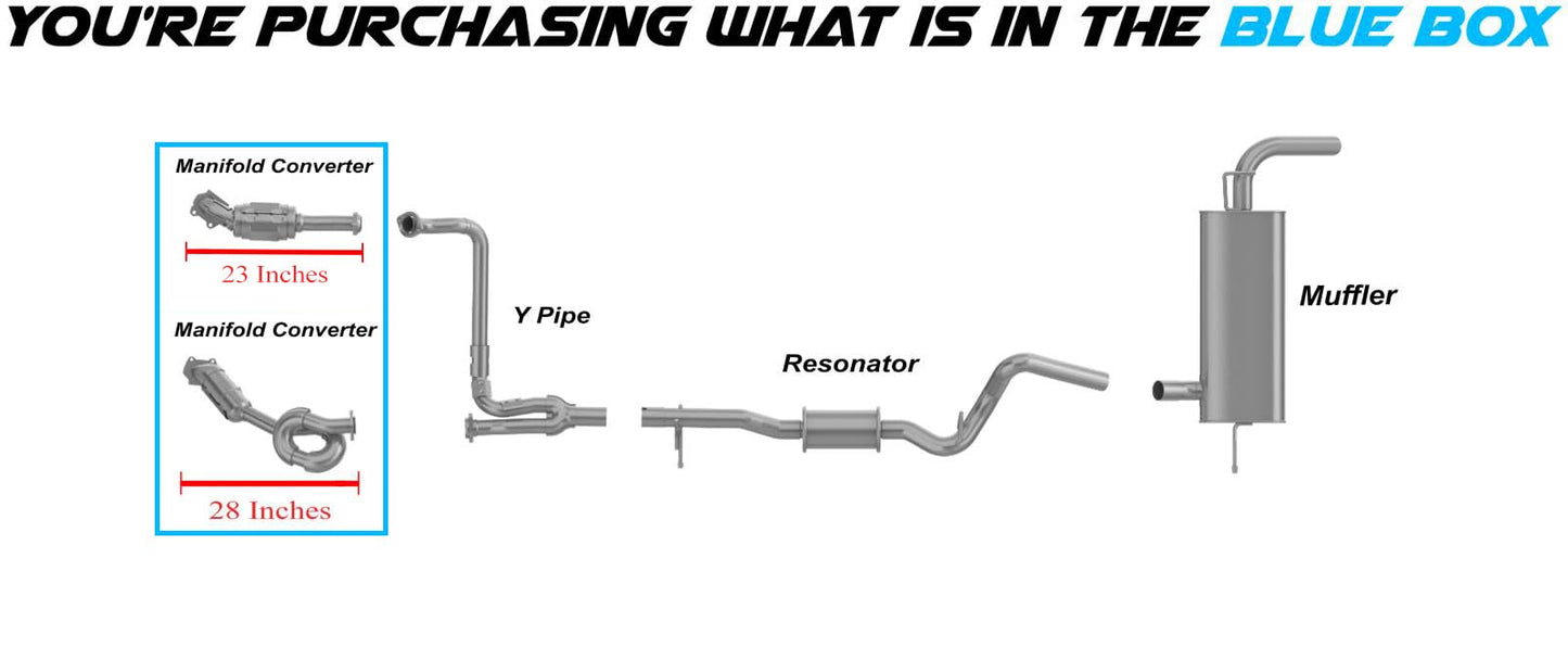Manifold Catalytic Converters for 2012-2017 Jeep Wrangler and 2018 Wrangler JK 3.6L