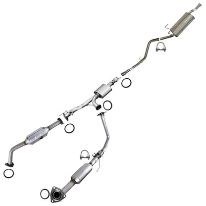 2003-2004 Toyota Tundra 4.7L Complete Exhaust System Kit with Catalytic