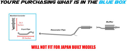 2006-2011 Honda Civic 1.8L Manifold Catalytic and Pipe - Not for Japan models