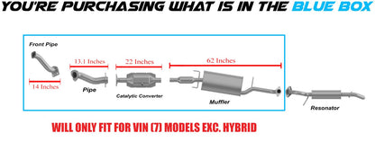 Exhaust Pipes, Catalytic and Muffler for 2009-2012 Escape | 2009-2011 Tribute and Mariner | 2.5L