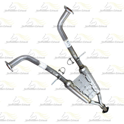 Resonator and Pair of Mufflers for 2011-2013 Infiniti M37 3.7L and M56 5.6L | 2014-2015 Q70 5.6L