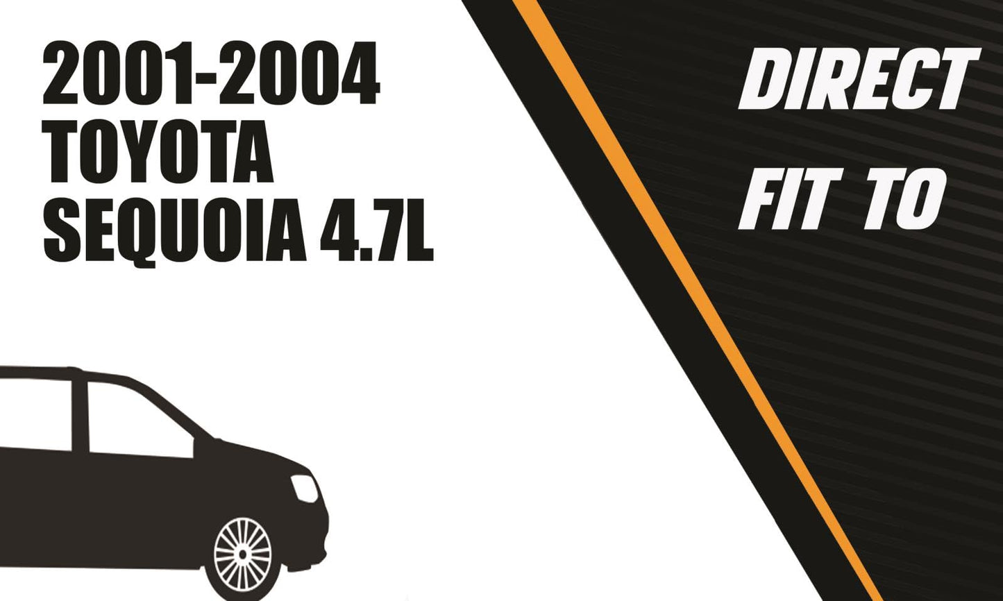 2001-2004 Toyota Sequoia 4.7L Passenger-Side Catalytic, Front and Rear Mufflers