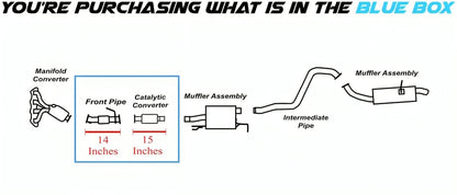 Northeastern Exhaust | Stainless Steel EPA-Approved Catalytic, Front Flex Pipe Compatible for 2014-2019 Kia Soul  1.6L | Free Gasket and Clamps Included | Automotive Replacement Part
