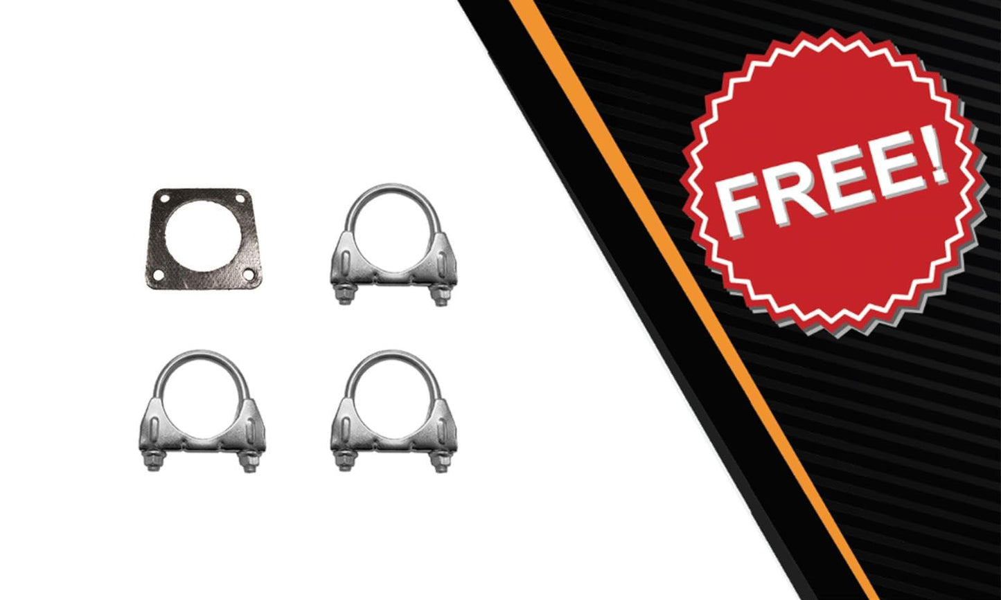 Northeastern Exhaust | Stainless Steel EPA-Approved Catalytic, Front Flex Pipe Compatible for 2014-2019 Kia Soul  1.6L | Free Gasket and Clamps Included | Automotive Replacement Part