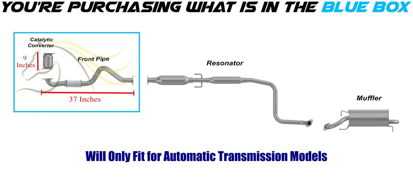 2004-2008 Chevrolet Aveo 1.6L Catalytic Converter and Front Pipe - EPA Approved