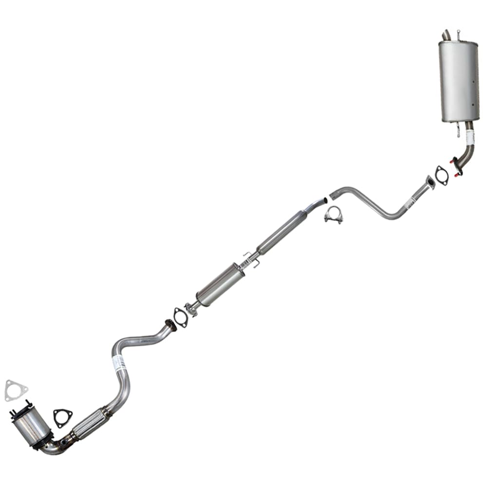 Northeastern Exhaust | Stainless Steel EPA-Approved Catalytic, Front Pipe, Resonator, Muffler Exhaust System Kit Compatible for 2004-2008 Chevrolet Aveo  1.6L | Free Gaskets and Clamp Included