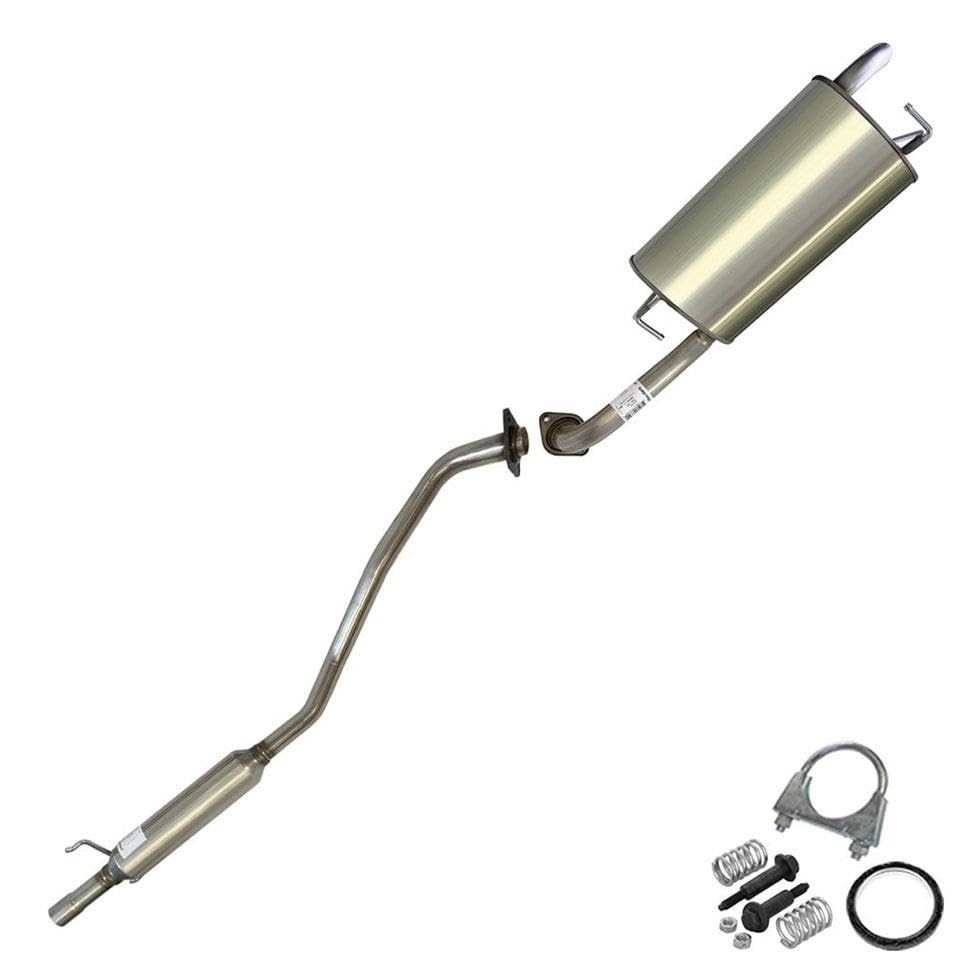 2005-2008 Toyota Corolla 1.8L Exhaust Resonator Pipe and Muffler