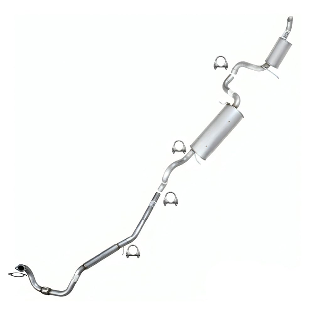 2009-2010 Volkswagen Routan 4.0L Resonator Pipe and Muffler Exhaust System Kit