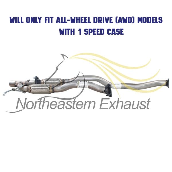 Front Pipe and Y-Pipe Exhaust for 2014-2018 Jeep Cherokee and Chrysler 200 3.2L 3.6L