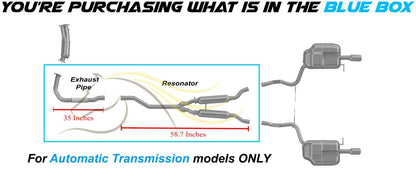 Northeastern Exhaust | Stainless Steel - Front Flex Pipe & Resonator Pipe Exhaust System Kit Compatible for 2005-2009 Audi A4 Quatro 2.0L| Free Gaskets and Sleeve Included | Automotive Replacement Part