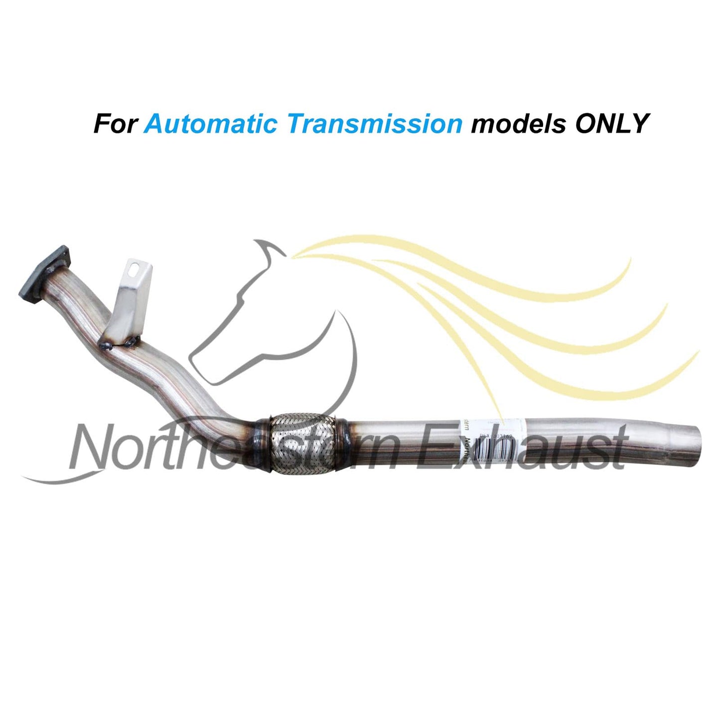 Northeastern Exhaust | Stainless Steel - Front Flex Pipe & Resonator Pipe Exhaust System Kit Compatible for 2005-2009 Audi A4 Quatro 2.0L| Free Gaskets and Sleeve Included | Automotive Replacement Part