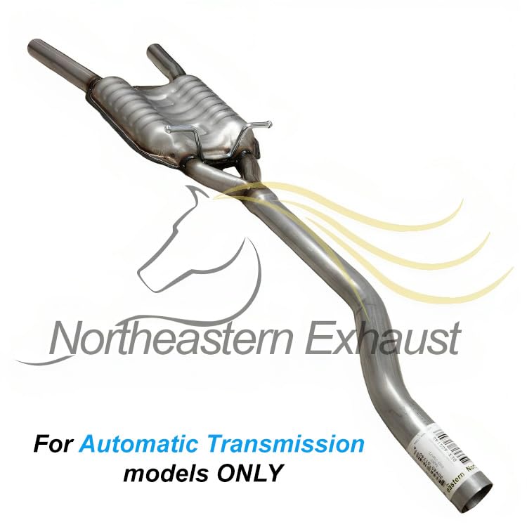 Northeastern Exhaust | Stainless Steel - Front Flex Pipe & Resonator Pipe Exhaust System Kit Compatible for 2005-2009 Audi A4 Quatro 2.0L| Free Gaskets and Sleeve Included | Automotive Replacement Part