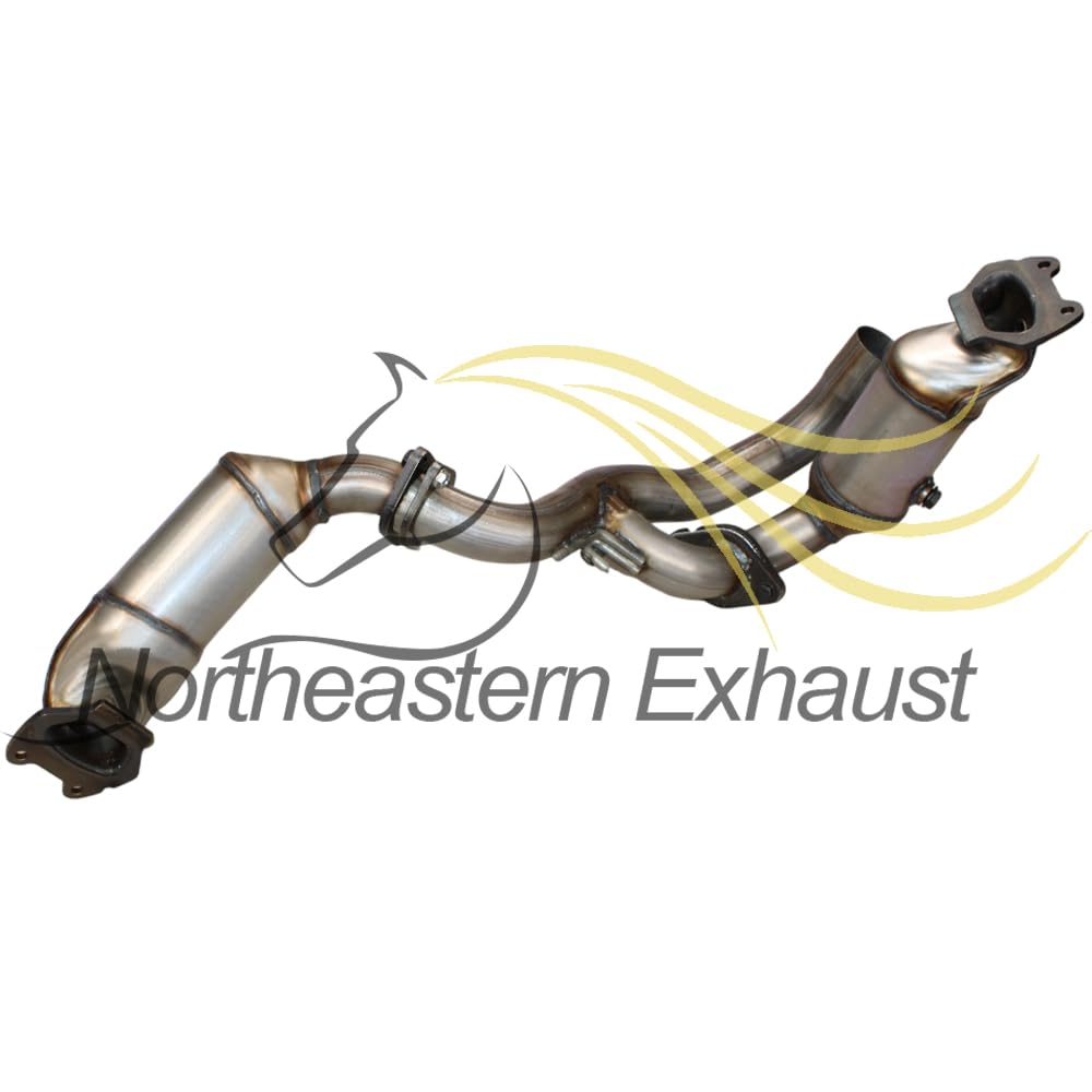 Pair of Catalytic Converter and Pipe for 2011-2014 Chrysler 200 | 2011-2016 Chrysler Town & Country 3.6L