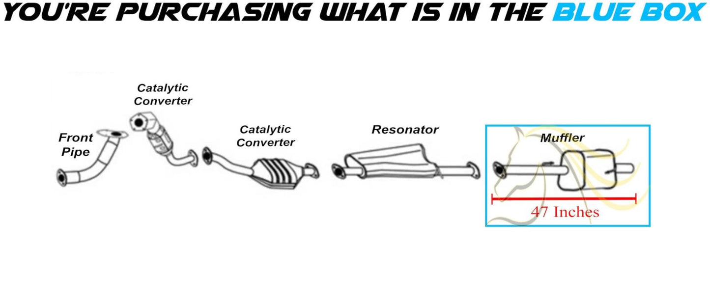 2004-2006 Subaru Baja 2.5L Exhaust Muffler - For Turbocharged models