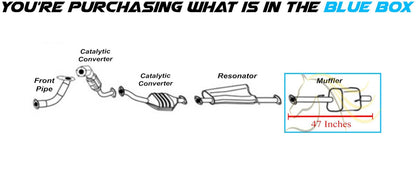 2004-2006 Subaru Baja 2.5L Exhaust Muffler - For Turbocharged models