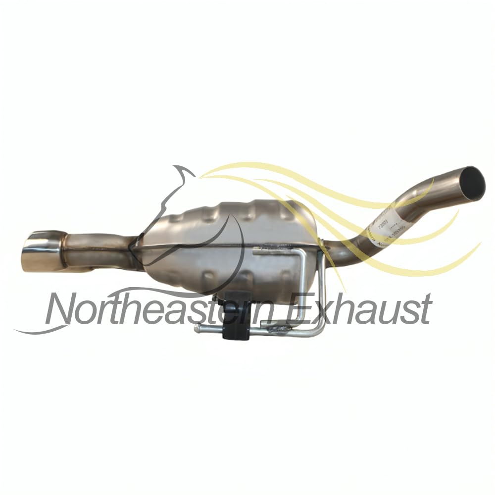 Northeastern Exhaust | Stainless Steel - Exhaust Direct Fit Passenger Side Resonator Pipe Compatible for Chevrolet Traverse 2013-2017 3.6L | Includes Clamp