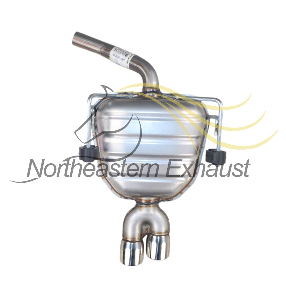 Northeastern Exhaust | Stainless Steel - Exhaust Direct Fit Passenger Side Resonator Pipe Compatible for Chevrolet Traverse 2013-2017 3.6L | Includes Clamp