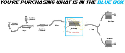 2008-2017 Buick Enclave | 2009-2017 Chevrolet Traverse | 2007-2010 Saturn Outlook | 3.6L Exhaust Muffler