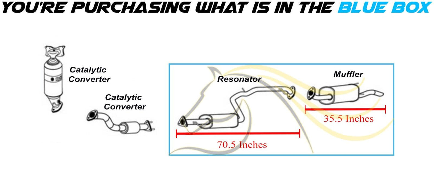 2010-2014 Honda Insight 1.3L Exhaust Resonator Pipe and Muffler