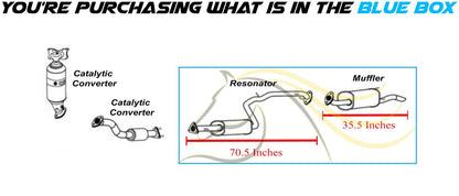 2010-2014 Honda Insight 1.3L Exhaust Resonator Pipe and Muffler