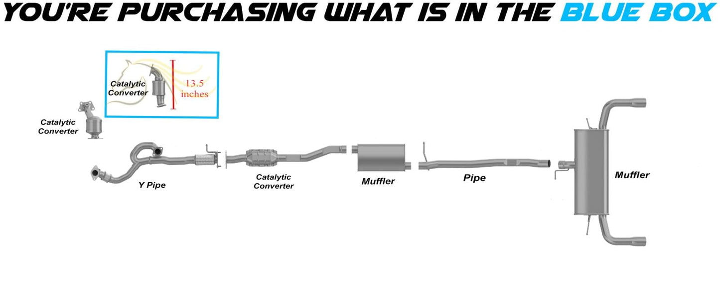 Passenger-side Catalytic Converter for 2010-2012 GMC Terrain/Chevrolet Equinox 3.0L | 2013-2017 GMC Terrain/Chevrolet Equinox 3.6L