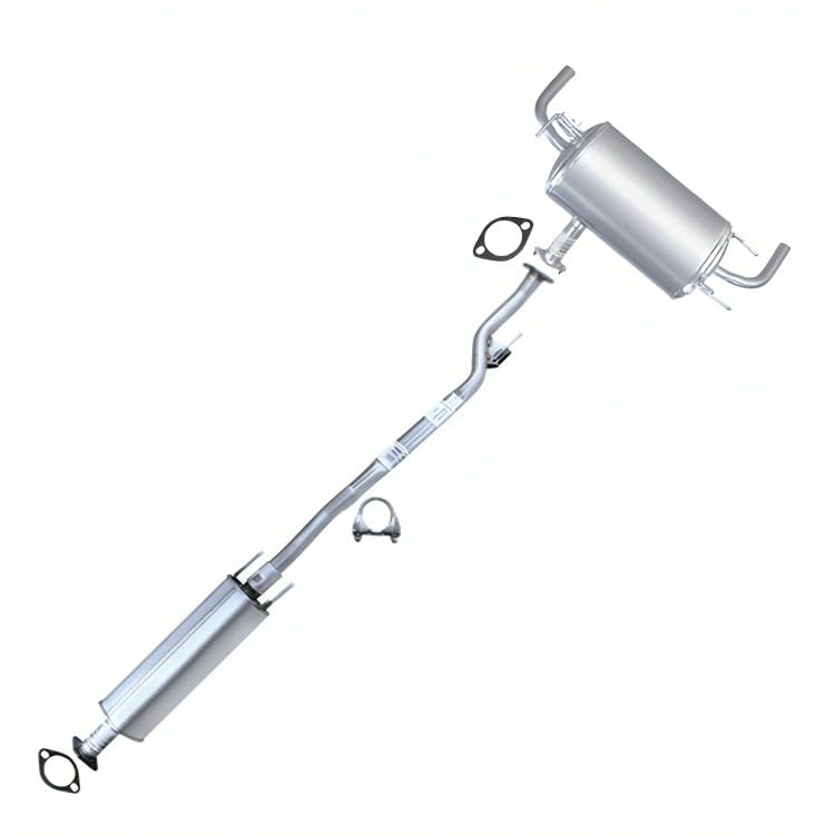 Northeastern Exhaust | Stainless Steel - Direct Fit Resonator Pipe and Muffler Assembly Compatible for Nissan Altima 2008-2013 2.5L & 3.5L - Free Clamp and Gaskets Included