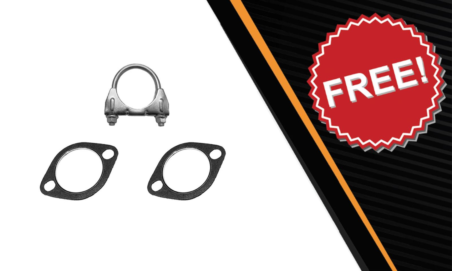 Northeastern Exhaust | Stainless Steel - Direct Fit Resonator Pipe and Muffler Assembly Compatible for Nissan Altima 2008-2013 2.5L & 3.5L - Free Clamp and Gaskets Included