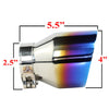 Stainless Steel Universal Exhaust Tips 2.5"ID / 4"OD / 5.5"Long