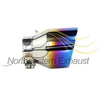 Stainless Steel Universal Exhaust Tips 2.5"ID / 4"OD / 5.5"Long