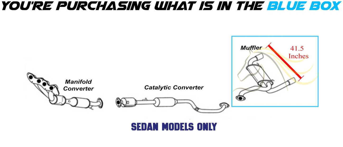 2010-2013 Mazda 3 2.5L Exhaust Muffler - SEDAN Models Only