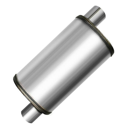 Colt Exhaust | Stainless Steel Universal Performance Muffler 2.5" Inch Inlet x 2.5" Inch Outlet x 24" Inch Long | Automotive Replacement Part