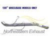 2017-2019 Ford Transit-350 3.7L Exhaust Muffler Resonator and Tail Pipe - For 130" WB