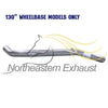 2017-2019 Ford Transit-250 3.7L Exhaust Muffler Resonator and Tail Pipe - For 130" WB