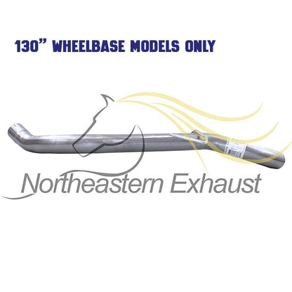 Northesatern Exhaust | Stainless Steel Exhaust Muffler Resonator Tailpipe Assembly Compatible for 2017-2019 Ford Transit-250 3.7L | Will only fit for 130 WheelBase | Free Clamps Included