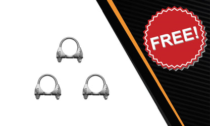 Northesatern Exhaust | Stainless Steel Exhaust Muffler Resonator Tailpipe Assembly Compatible for 2017-2019 Ford Transit-250 3.7L | Will only fit for 130 WheelBase | Free Clamps Included