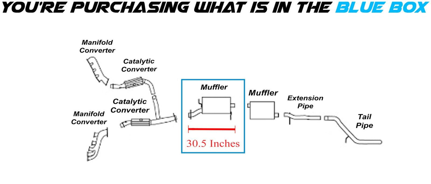 Exhaust Muffler for 2006-2010 Ford Explorer/Mercury Mountaineer 4.6L