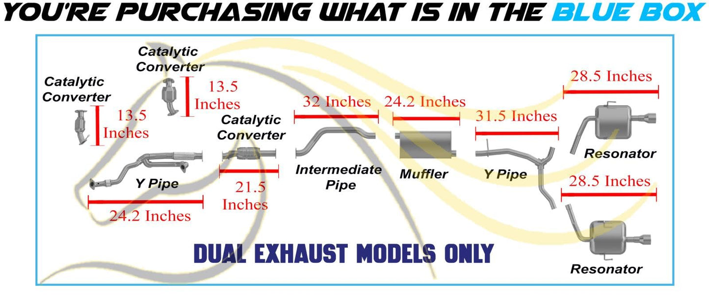 2013-2017 Chevrolet Traverse 3.6L Complete Exhaust System Kit