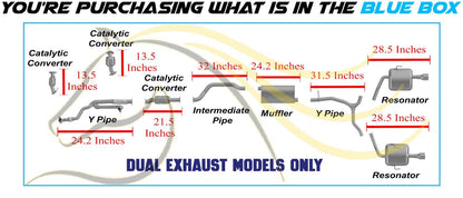 2013-2017 Chevrolet Traverse 3.6L Complete Exhaust System Kit