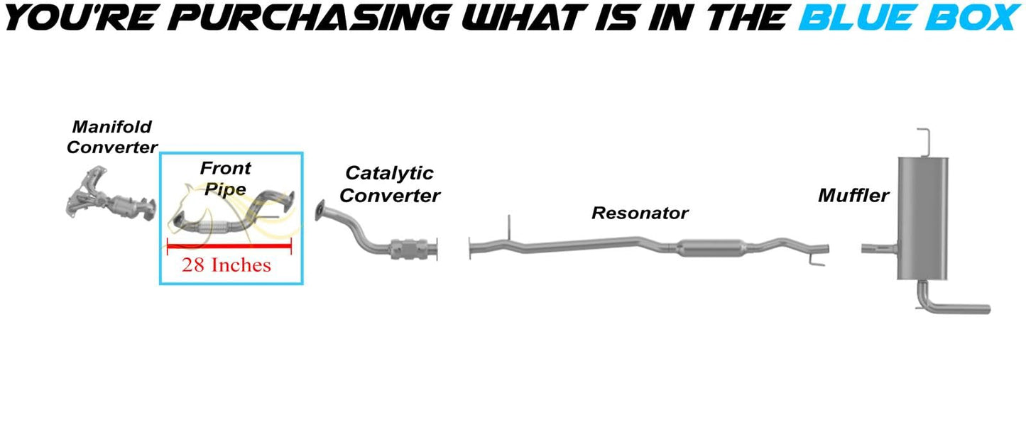 2014-2019 Nissan Rogue 2.5L Exhaust Pipe - Front