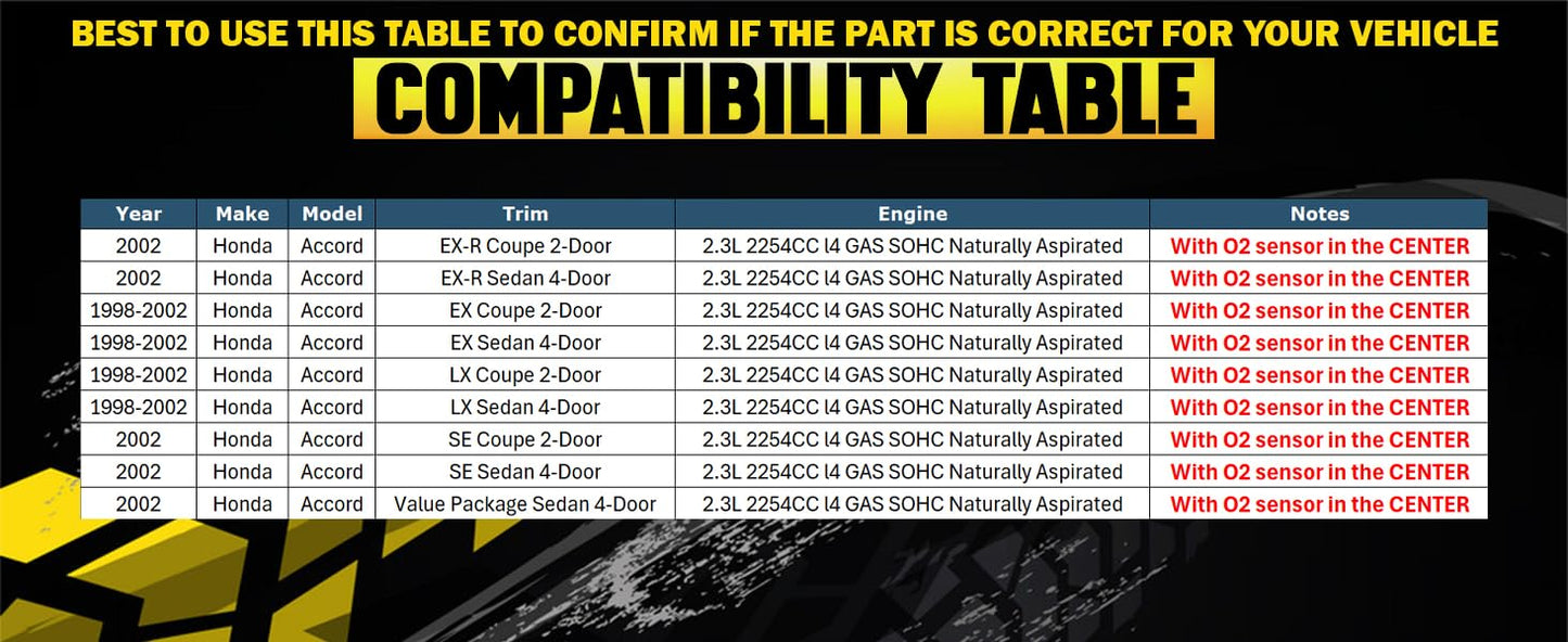 1998-2002 Honda Accord 2.3L Catalytic Converter - EPA Approved
