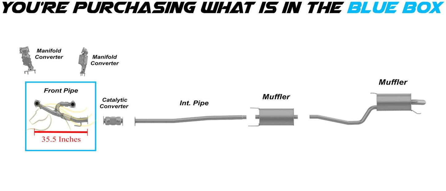 2009-2011 Honda Ridgeline 3.5L Exhaust Pipe
