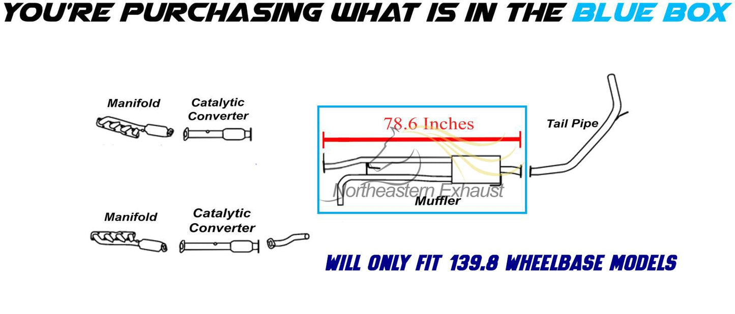 2007-2015 Nissan Titan 5.6L Exhaust Muffler Assembly | 139.8" Wheelbase only