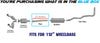 Exhaust Pipe for 2004-2007 Mazda B3000 3.0L | Ford Ranger 2004-2008 3.0L & 2004-2011 4.0L