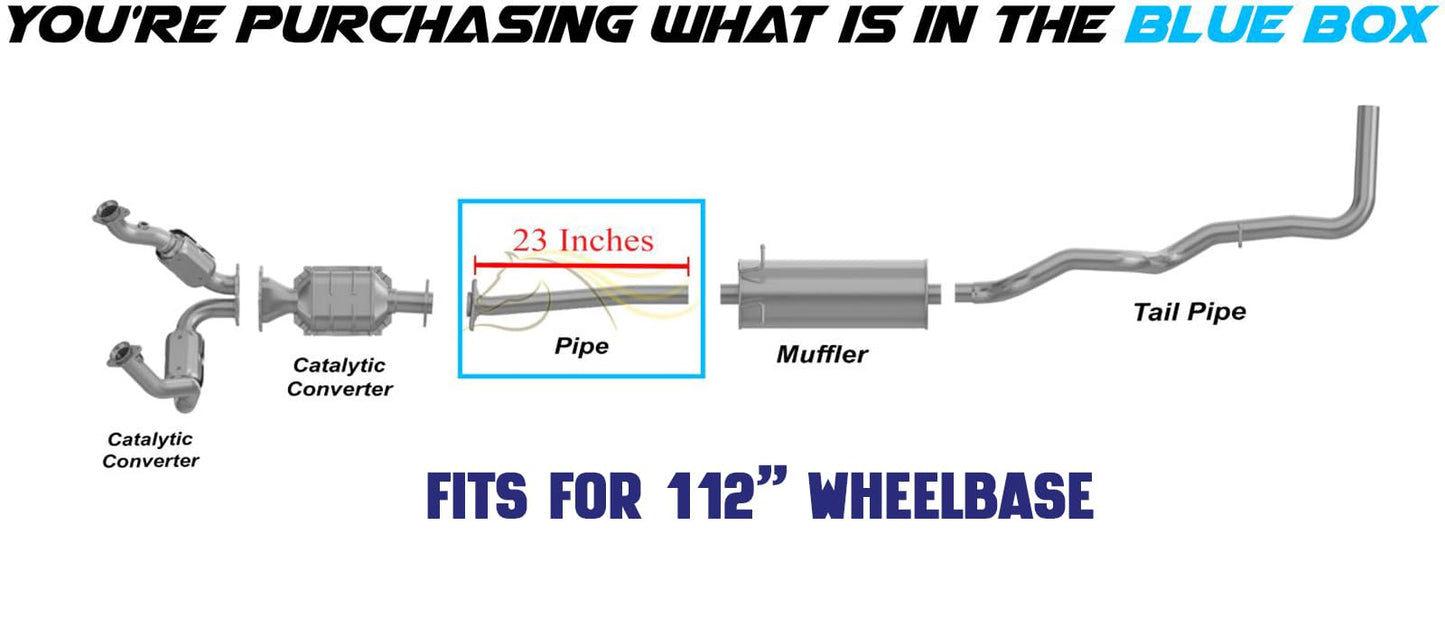 Exhaust Pipe for 2004-2007 Mazda B3000 3.0L | Ford Ranger 2004-2008 3.0L & 2004-2011 4.0L