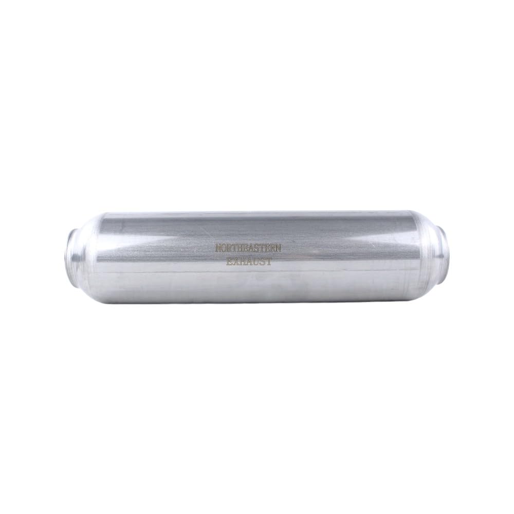 Exhaust Universal GlassPack Resonator/Muffler | 1.9" Inlet | 2.3" Outlet | 14" Long