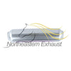 Exhaust Universal GlassPack Resonator/Muffler | 1.9" Inlet | 2.3" Outlet | 14" Long