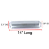Exhaust Universal GlassPack Resonator/Muffler | 1.9" Inlet | 2.3" Outlet | 14" Long